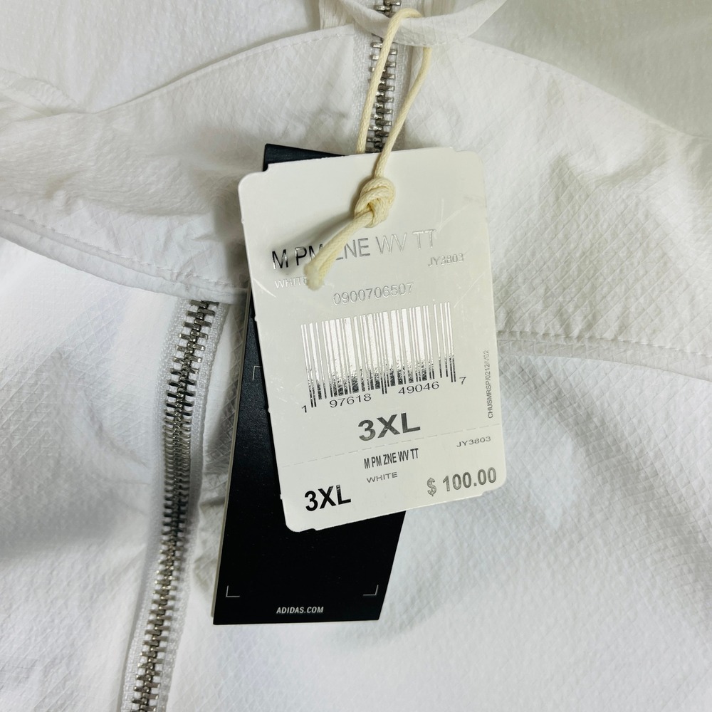 Adidas Patrick Mahomes ZNE Woven Track Top Jacket White Mens 3XL JY3803 NEW - Picture 8 of 9